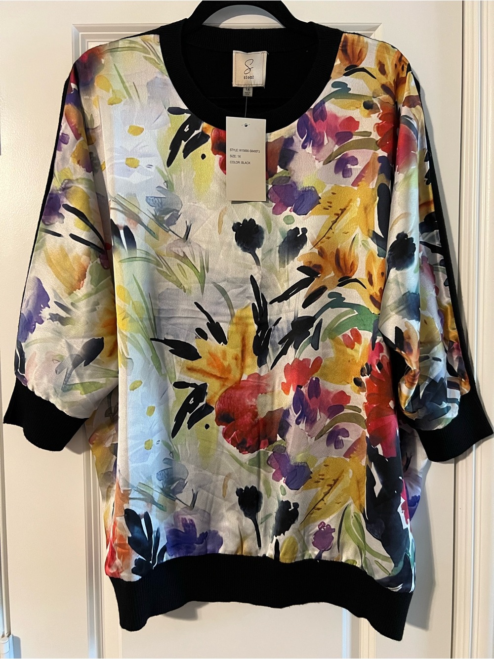 Sioni Floral Print Pullover Top - Multicolor